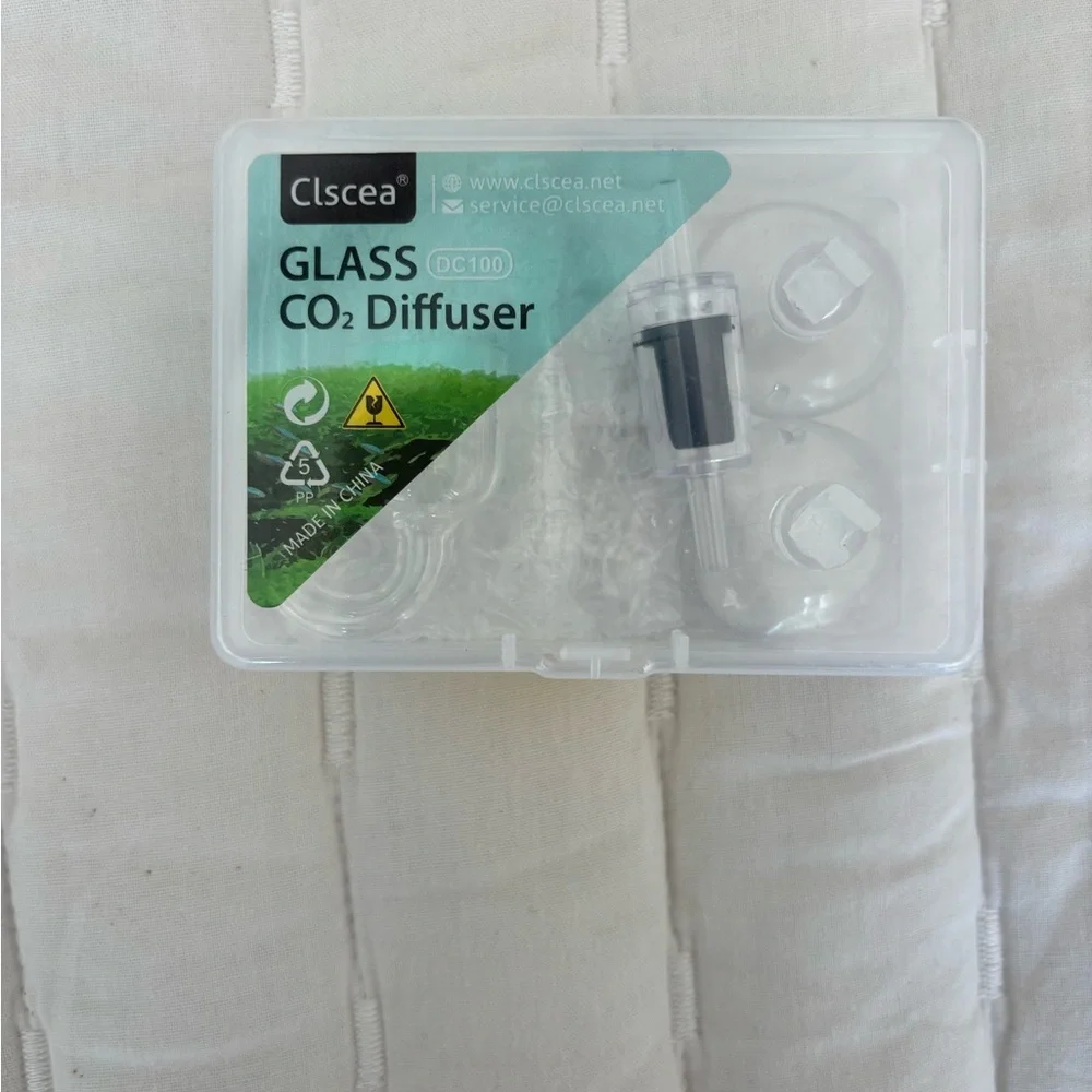 Aquarium Glass CO2 Diffuser & CO2 Drop Checker & 60ml CO2 Indicator Solution
